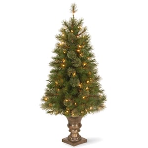 4 ft. Atlanta Spruce Entrance Artificial Christmas Tree with Clear Lights