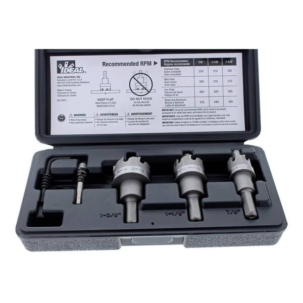 iDEAL Carbide Tipped Hole Saw Kit (4 