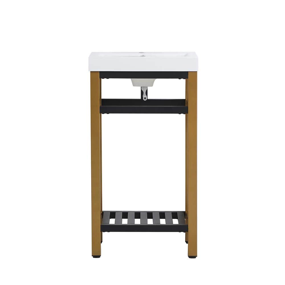 Timeless Home 18 in. W x 13.5 in. D x 34 in. H Single Bathroom Vanity in Go