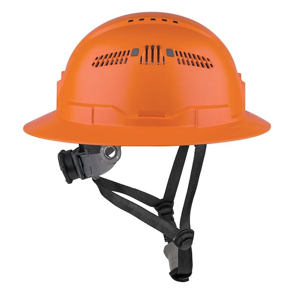 Skullerz Vented Full Brim Orange Type 2, Class C - Safety Helmet