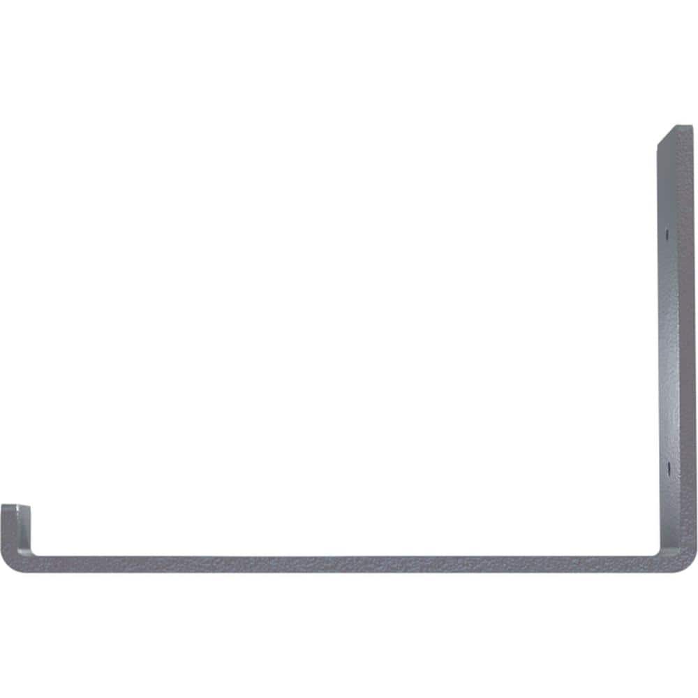 Hammered Light Blue Steel Bracket Shelf for Modern Farmhouse Decor, 2"x6.5"x10"