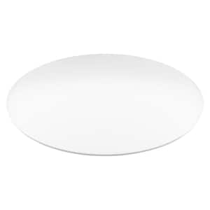 Plexiglass 12 in. x 12 in. Clear Round Acrylic Sheet 1/8 in. Thick Flat Edge Ideal for Office, Hom, Wedding Coffee Table