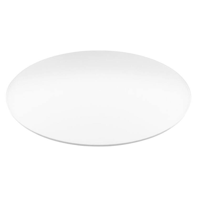 Fab Glass and Mirror Plexiglass 12 in. x 12 in. Clear Round Acrylic Sheet 1/8 in. Thick Flat Edge Ideal for Office, Hom, Wedding Coffee Table