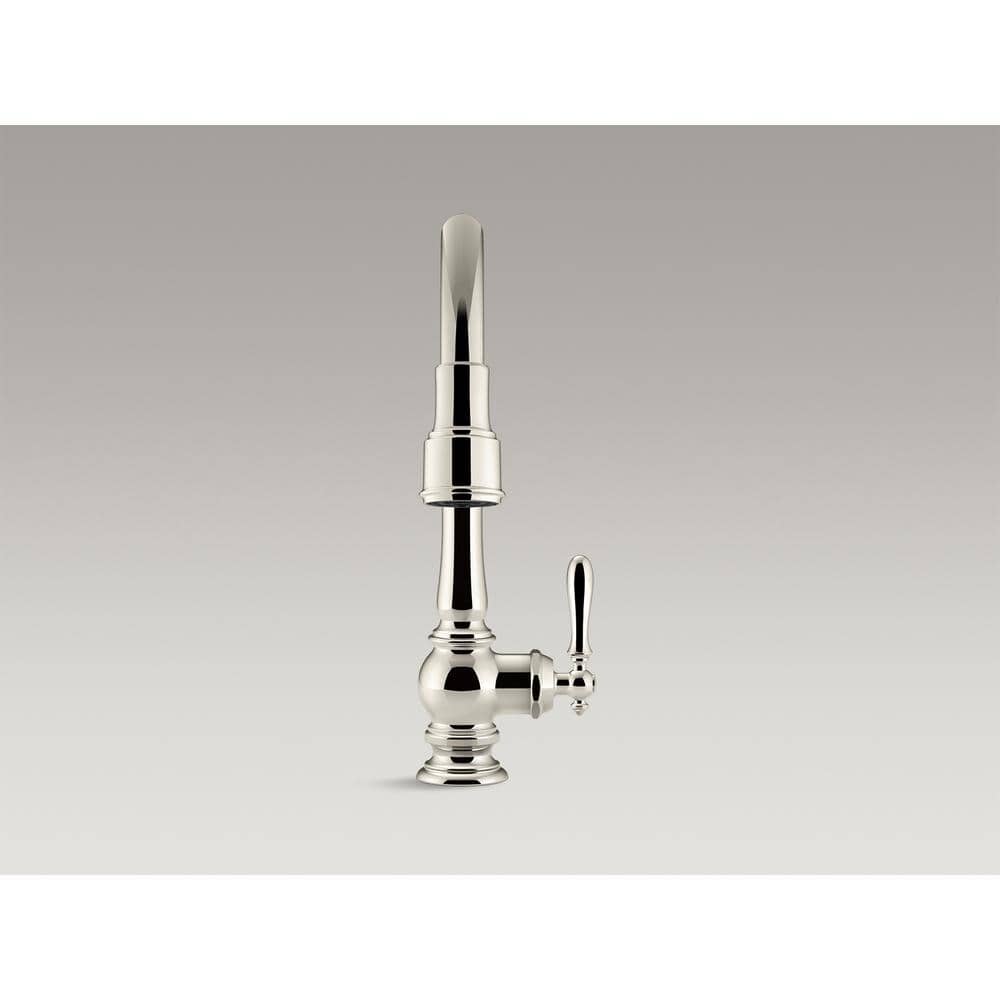 Vibrant Polished Nickel Pull-Down Kitchen Faucet with Spray