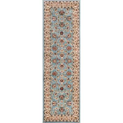 Well Woven Barclay Medallion Kashan Light Blue 4 ft. x 5 ft ...