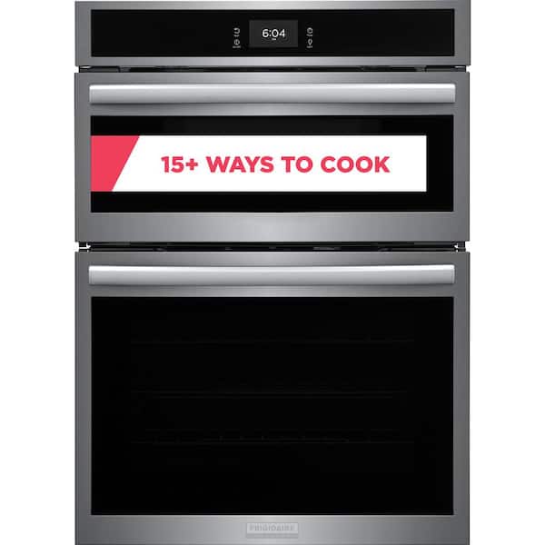 Frigidaire Gallery 30 in. Electric Built-In Wall Oven and Microwave Combination w/ Total Convection in Smudge-Proof Stainless Steel