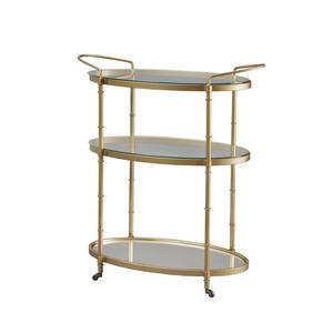 Lauren Antique Gold Bar Cart