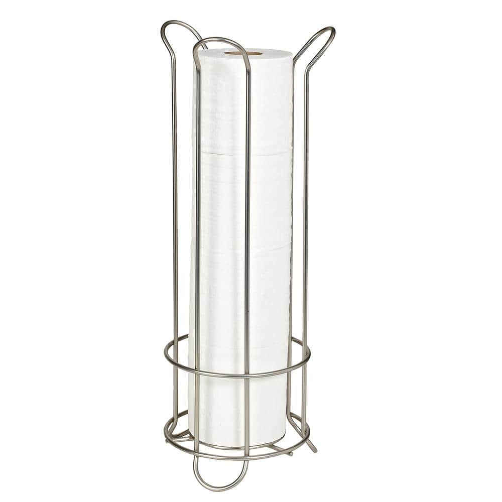 Bath Bliss Elegant Curve Design Toilet Paper Reserve in Satin Nickel 24216SAT The Home Depot