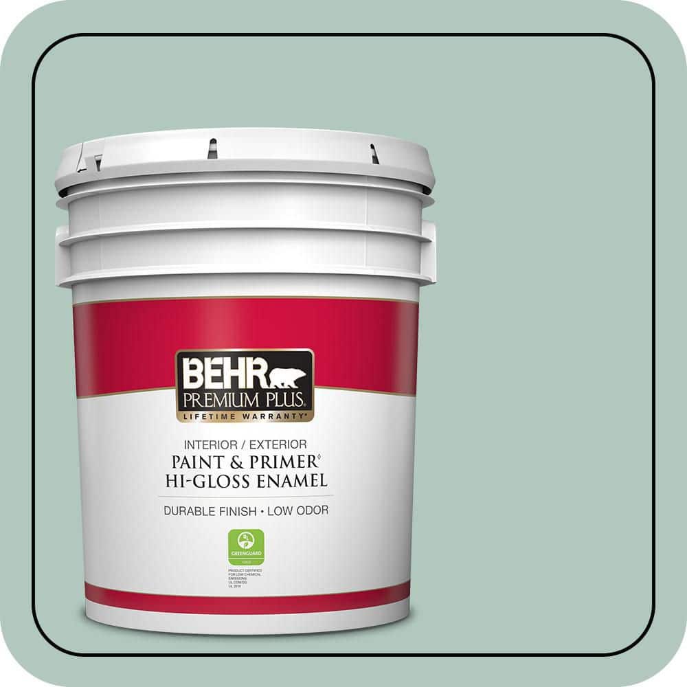 5 gal. #480E-3 Marina Isle Hi-Gloss Enamel Interior/Exterior Paint & Primer price history on PriceWatchPro