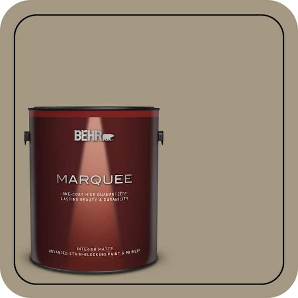BEHR MARQUEE 1 gal. #N330-5 Livingston One-Coat Hide Matte Interior Paint & Primer