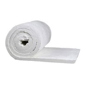 48 in. x 24 in. Ceramic Fiber Blanket Fireproof Insulation Baffle Rated to 2400F for Furnace, Forging, Kiln and Stove