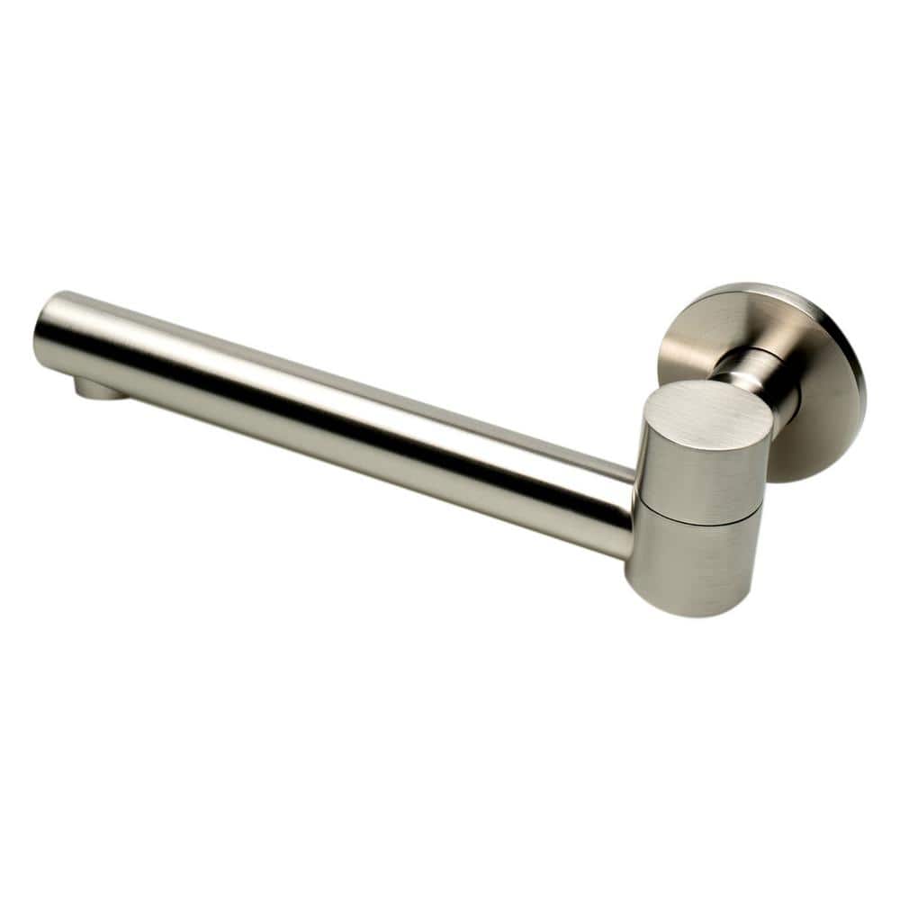 Brushed Nickel Wall Mounted Foldable Tub Spout