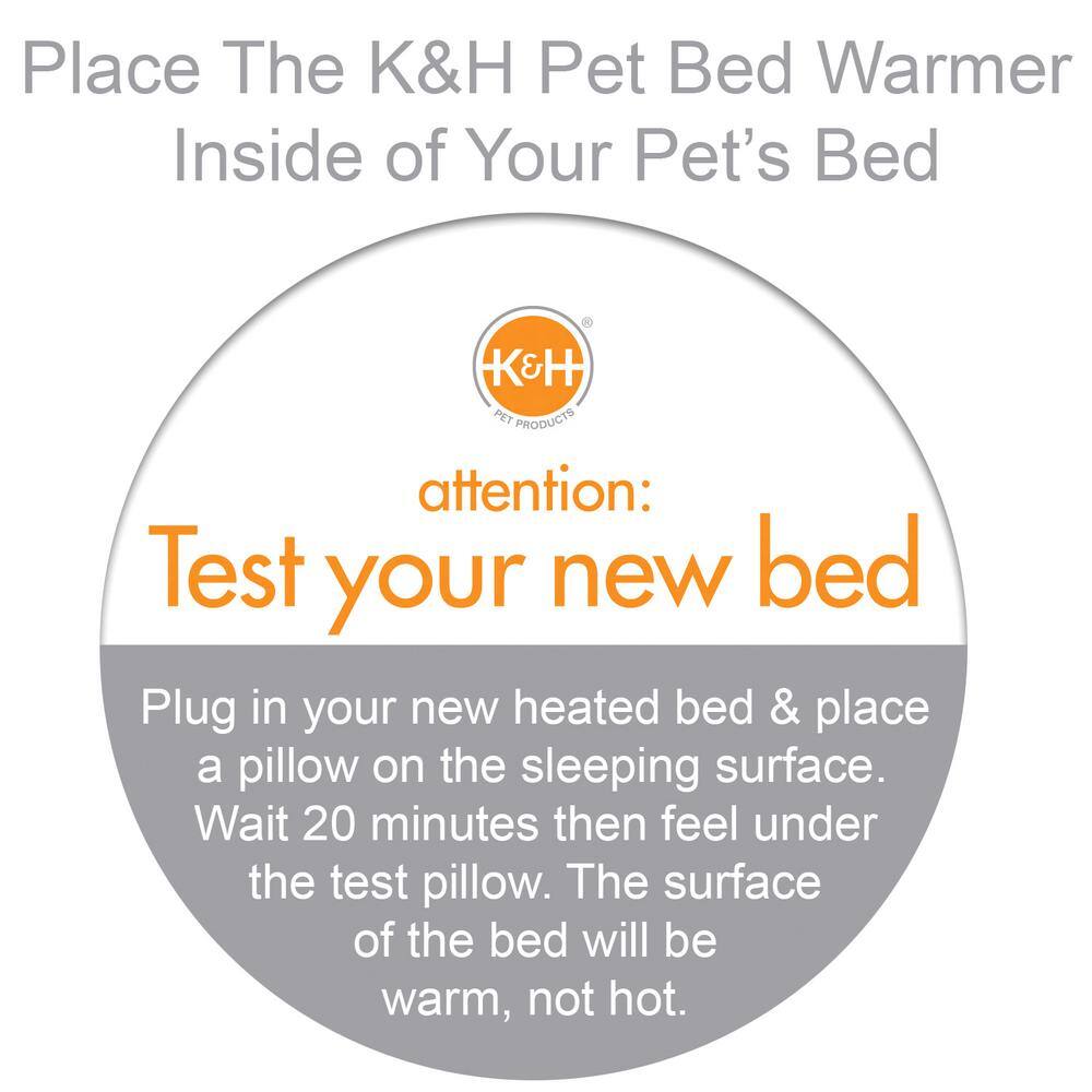 Medium Gray Electric Pet Bed Warmer Pad