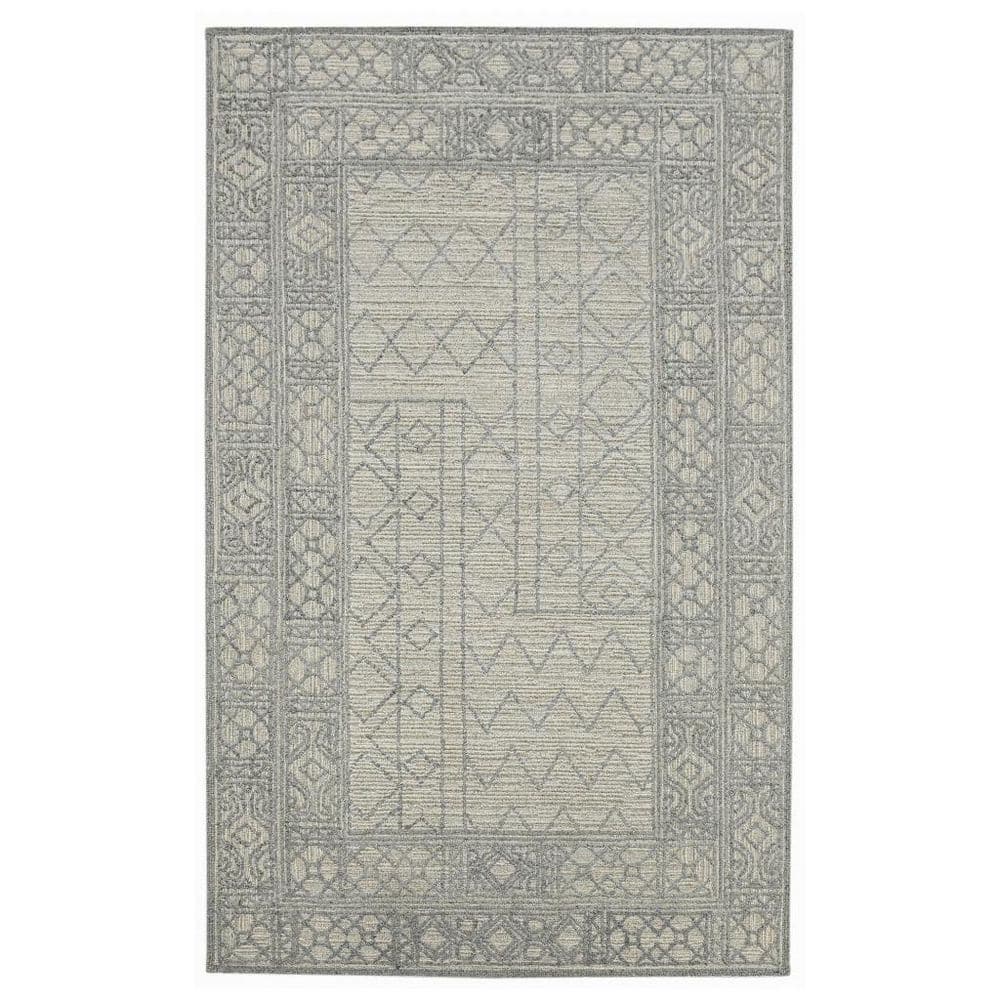 8' X 10' Gray And Ivory Wool Southwestern Hand Hooked Area Rug price history on PriceWatchPro