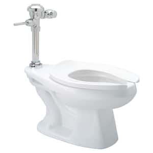 One Manual Floor Mounted ADA Height Toilet System with 1.1 GPF Flush Valve