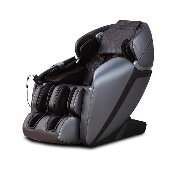 KAHUNA LM7000 Brown Full-Body L-Track Spot Target Massage Chair