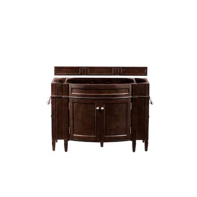 Brittany 46 in. W x 33 in. H Single Bath Vanity Cabinet Only (Top not Included) in Burnished Mahogany