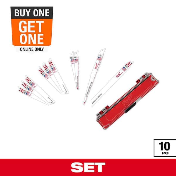 SAWZALL Wood and Metal Cutting Bi-Metal Reciprocating Saw Blade Set (10-Piece)