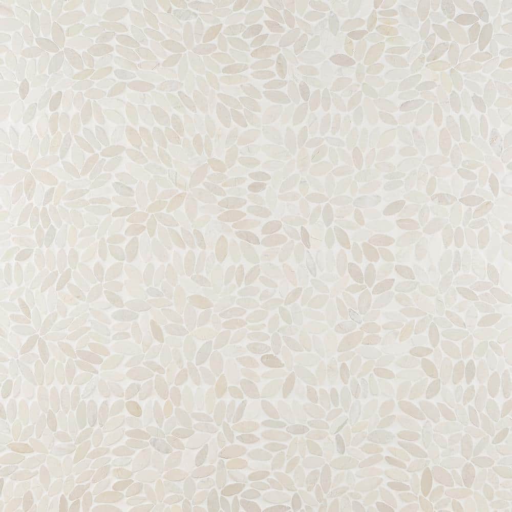 White Pebble Natural Stone Mosaic Tile for Floors and Walls