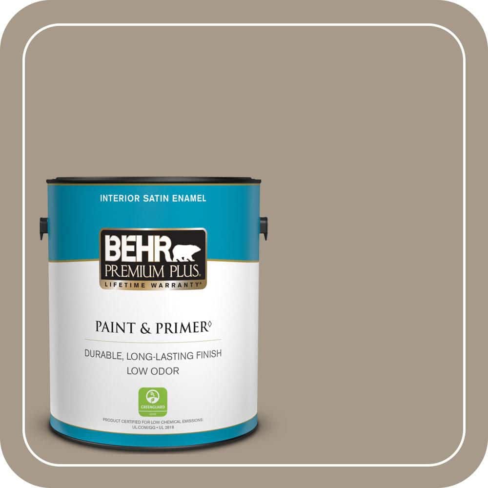 1 gal. #BXC-10 Warm Stone Satin Enamel Low Odor Interior Paint & Primer price history on PriceWatchPro