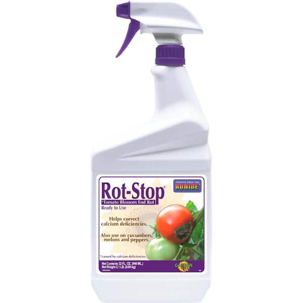 Bonide Rot-Stop Tomato Blossom End Rot, 32 oz Ready-to-Use Spray Garden Fertilizer for Calcium Deficiency