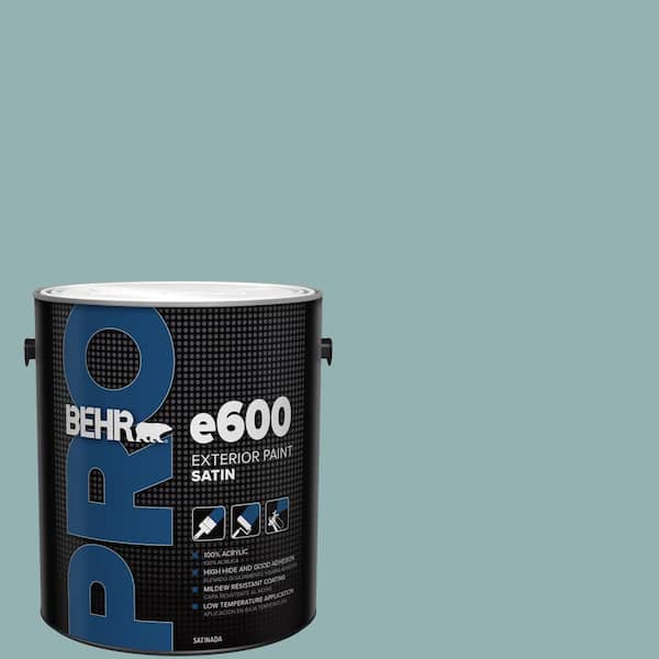 1 gal. #500F-5 Gulf Winds Satin Exterior Paint