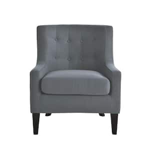 Henley Charcoal Polyester Arm Chair