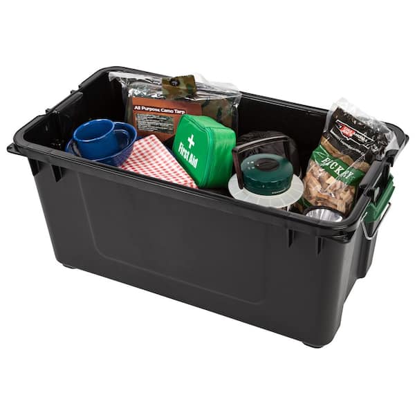 21 gal. Remington WeatherPro Store-It-All Storage Bin, Black