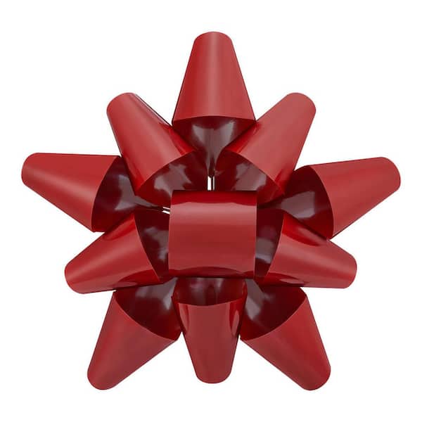 Home Accents Holiday 20 in Red Metal Christmas Bow