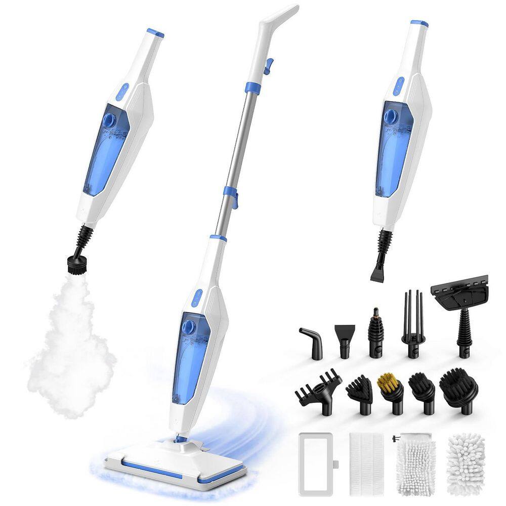 14-in-1 Corded Steam Mop 1300W Deep Clean MultiPurpose Steamer with 14 Attachments for Hardwood Tile Grout Carpet Wall price history on PriceWatchPro