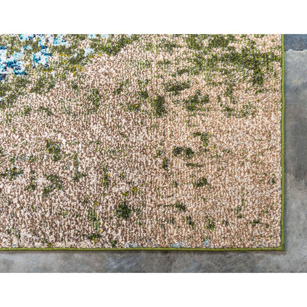 Blue and Beige Abstract Rectangular Rug 10' 6" x 16' 5"