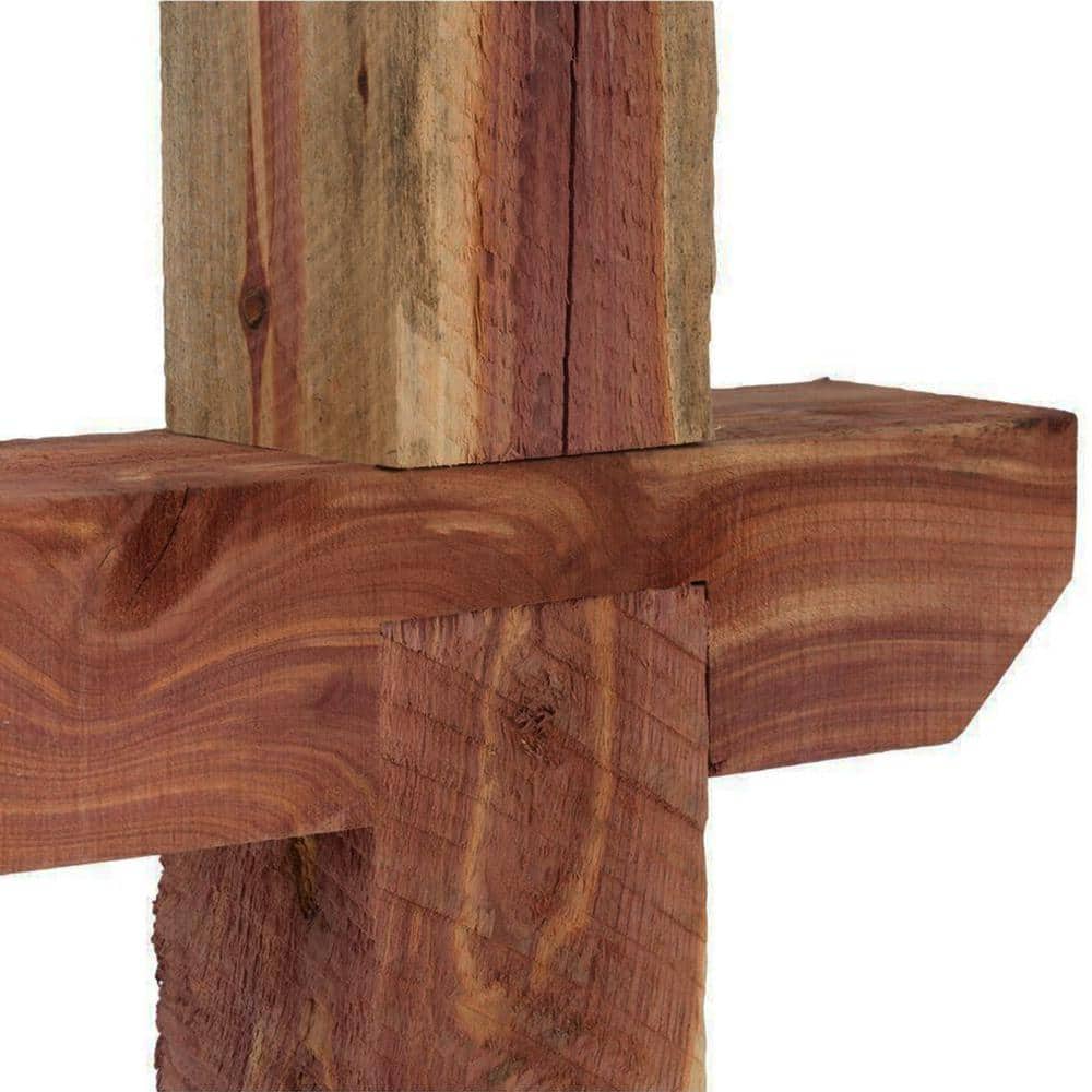Rustic Aromatic Cedar Drive-In Mailbox Post, 42" Height
