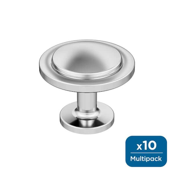 Amerock Loop 1-3/16 in. (30mm) Classic Polished Chrome Round Cabinet Knob (10-Pack)