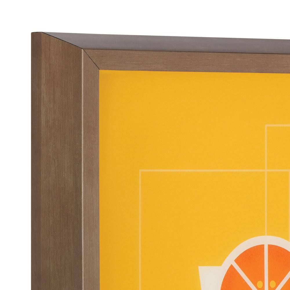 Gold Framed Mid-Century Modern Cocktail Poster, 16" x 20"