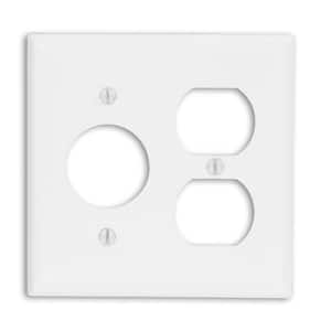 White 2-Gang 1-Duplex/ 1-Single Wall Plate (1-Pack)