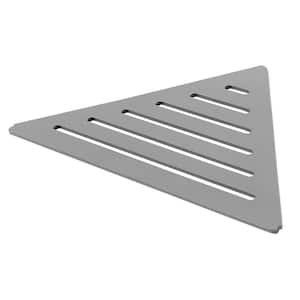 TI-SHELF Aluminum Triangular Corner Shelf (Line) 11in. x 7.87in. Decorative Wall Shelf