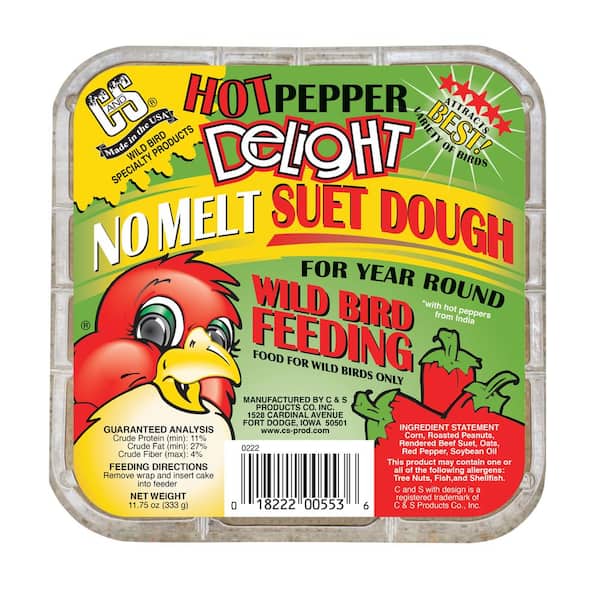 C and S Products Hot Pepper Delight 0.7 lbs. Wild Bird Suet