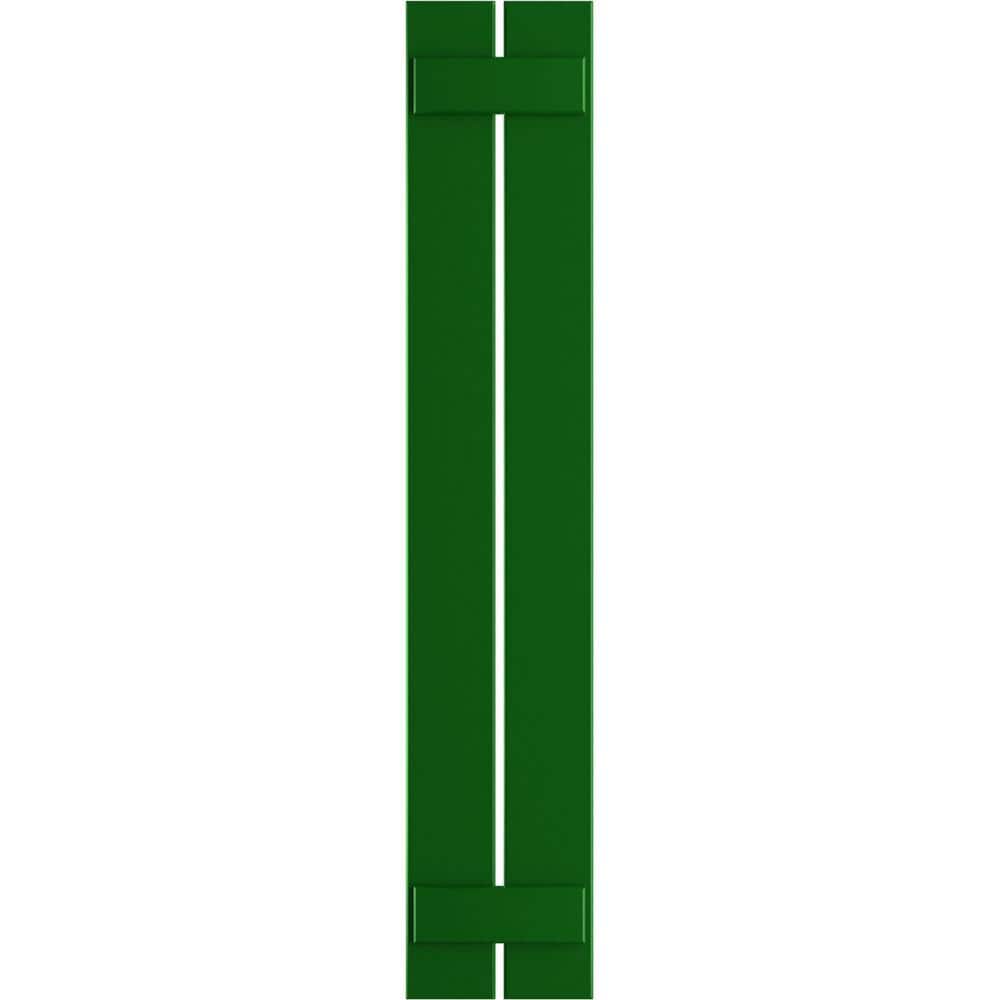 True Fit 11-1/4 in. x 49 in. PVC 2-Spaced Board and Batten Shutters Pair in Viridian Green price history on PriceWatchPro