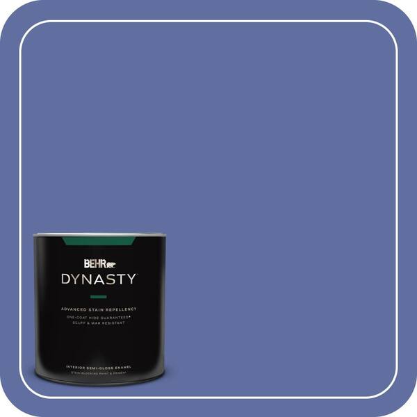 BEHR DYNASTY 1 qt. #610B-6 Stained Glass Semi-Gloss Enamel Interior Stain-Blocking Paint and Primer