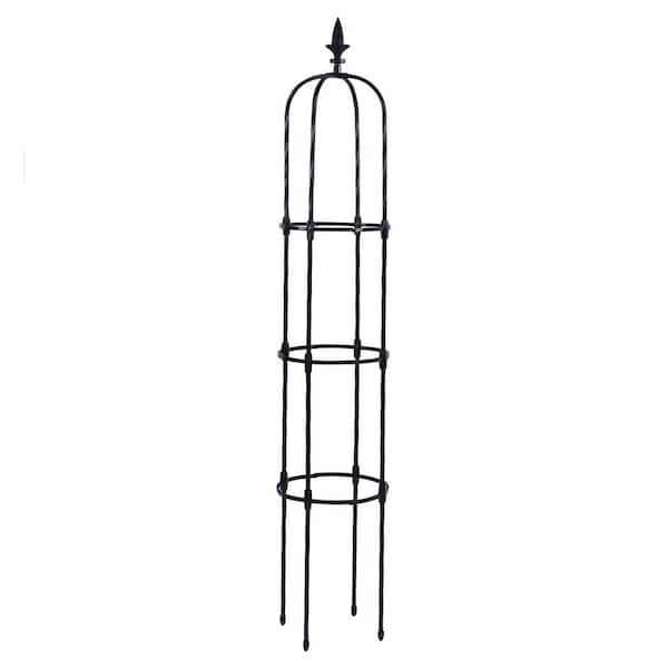 67 Inch Poly-Coated Steel Obelisk Garden Trellis Weather Resistant For Climbing Plants Vine Flower Vegetable 2 Pack