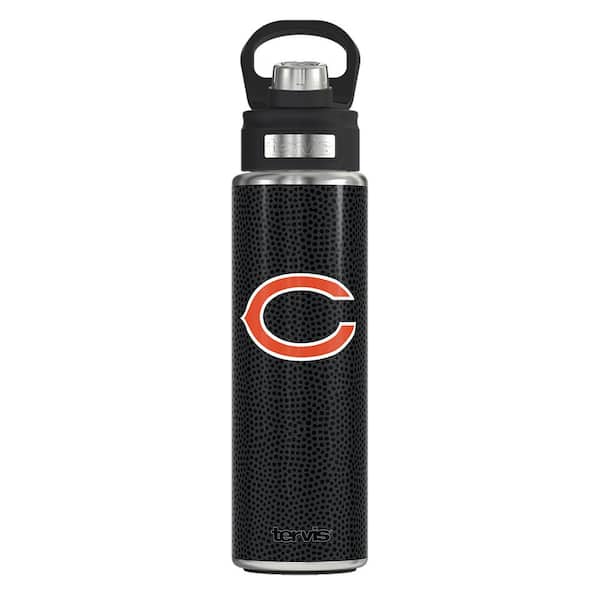 Tervis NFL CHI BEARS LOGO BK 24OZ Wide Mouth Water Bottle Powder Coated Stainless Steel Standard Lid