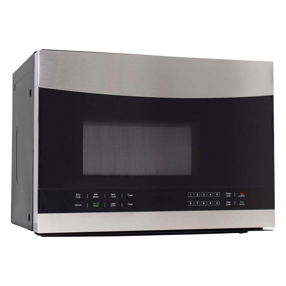 Avanti 23.9 in. W 1.4 cu. ft. Stainless Steel 1000 Watts Over the Range Microwave Oven, Silver