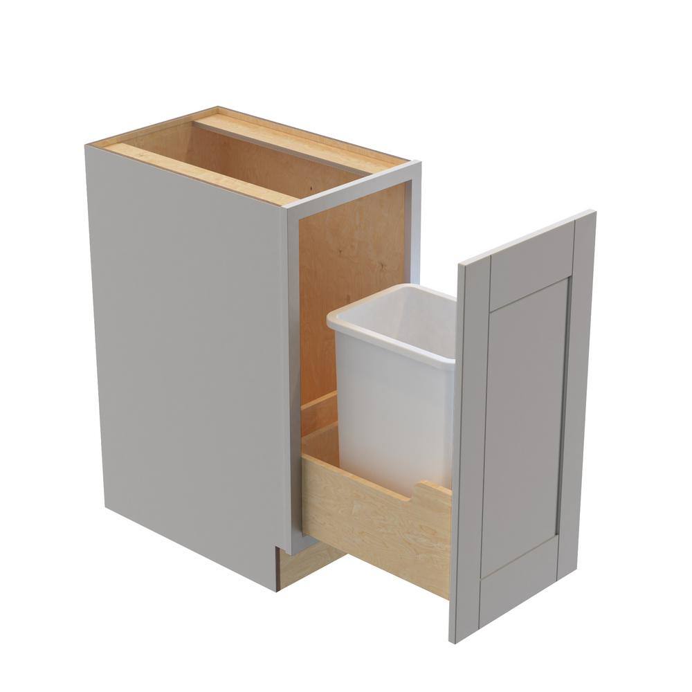 Washington Veiled Gray Plywood Shaker Assembled Trash Can Kitchen Cabinet 1 Can FH 15 W in. 24 D in. 34.5 in. H price history on PriceWatchPro