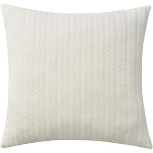 Cover Ivory Farmhouse 18 in. x 18 in. Square