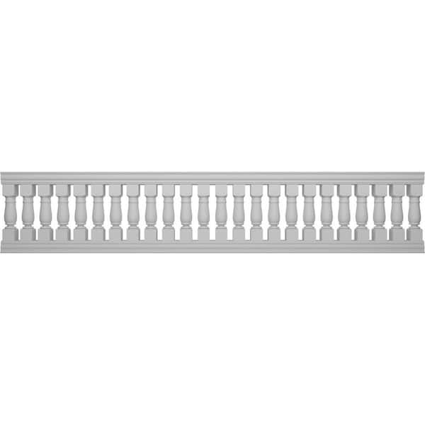 Ekena Millwork Fiberthane Oxford Balustrade 180 in. L x 38 in. H Fiberglass Railing Kit