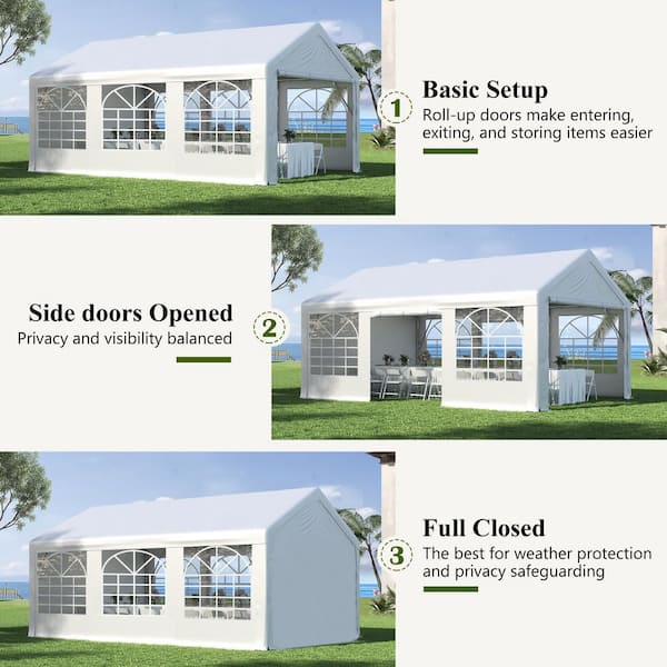 COVERONICS 13 ft. x 20 ft. Outdoor Party Tent with Removable