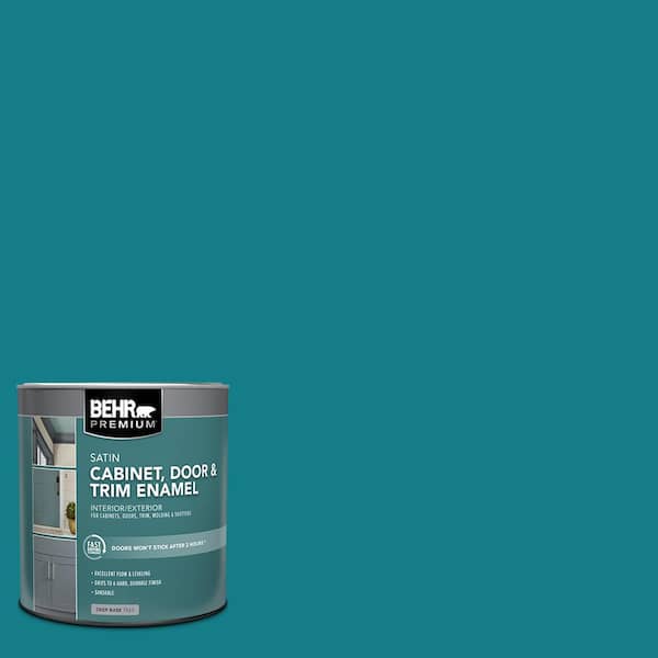 1 qt. #PPU13-01 Caribe Satin Enamel Interior/Exterior Cabinet, Door & Trim Paint