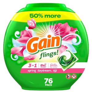 Flings 3-In-1 Spring Daydream Scent Laundry Detergent Pods (76-Count)