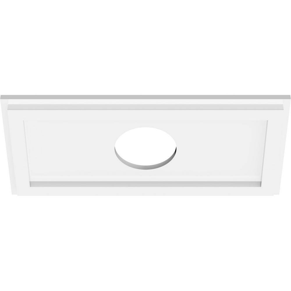 White Rectangular PVC Ceiling Medallion