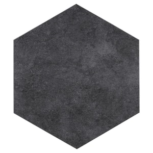 BaseCore HEX Dark Gray 12 MIL x 5.75 in. W Waterproof Peel and Stick Vinyl Plank Flooring (21.5sqft/case)